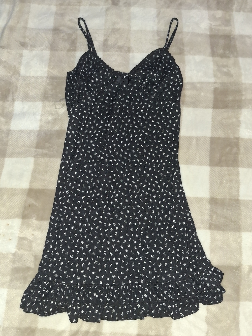 No Boundaries Black Floral Midi Dress